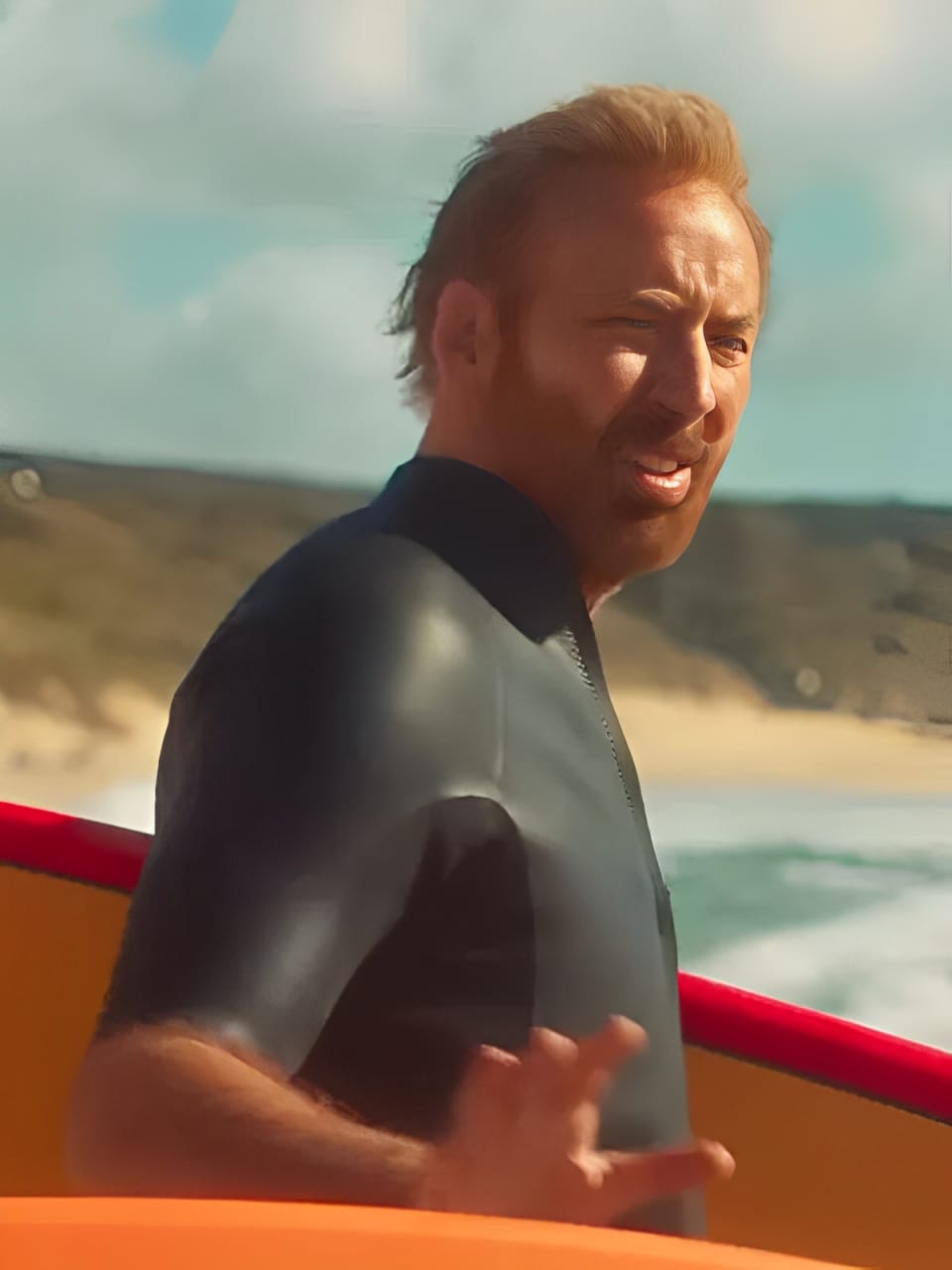 The Surfer Nicolas Cage Swim Jacket Super Star Jacket
