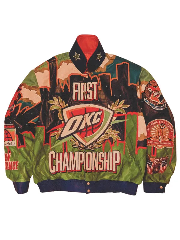 First Time NBA Champion Oklahoma City Thunder Jacket Super Star Jacket