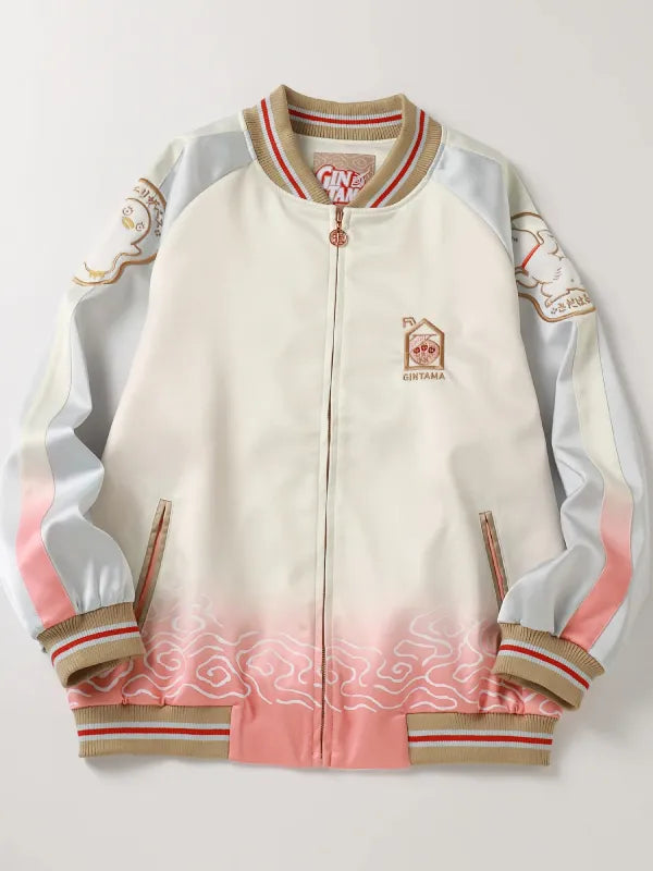Gintama Anime Series Iconic Group Yorozuya Bomber Jacket Super Star Jacket