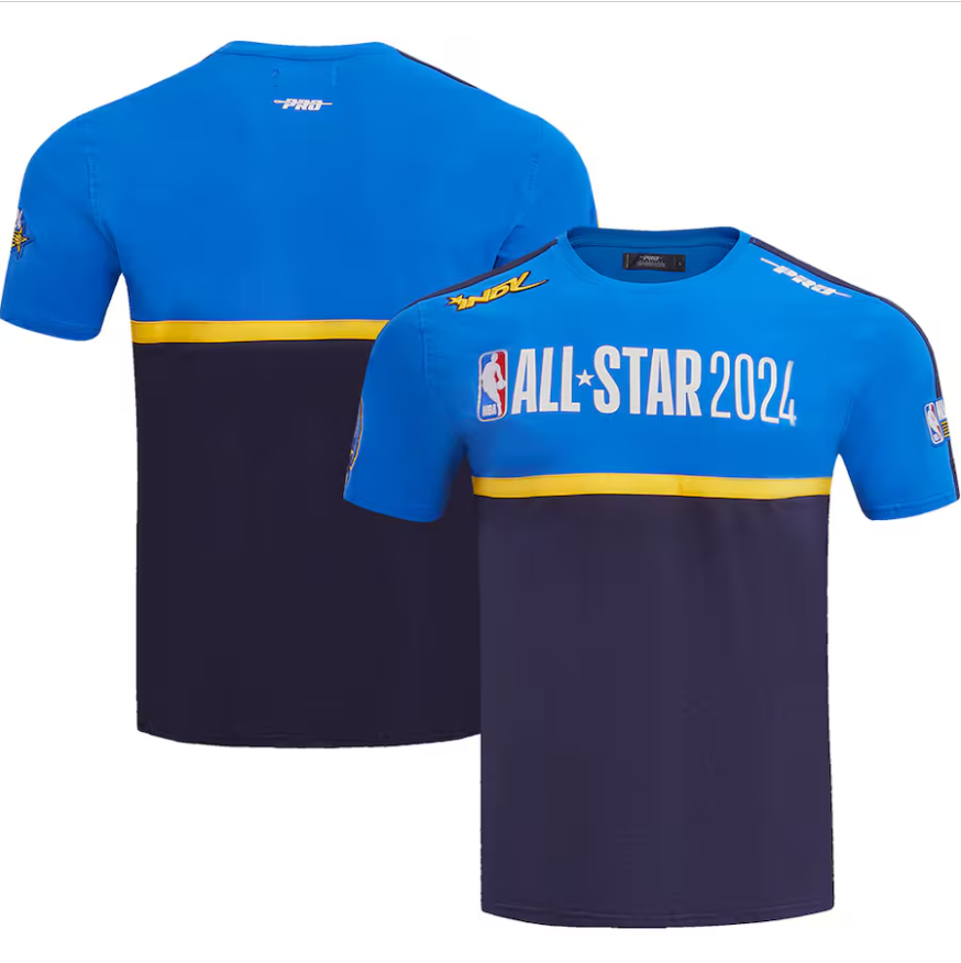 Unisex Pro Standard Navy 2024 NBA All-Star Game Chenille T-Shirt Super Star Jacket