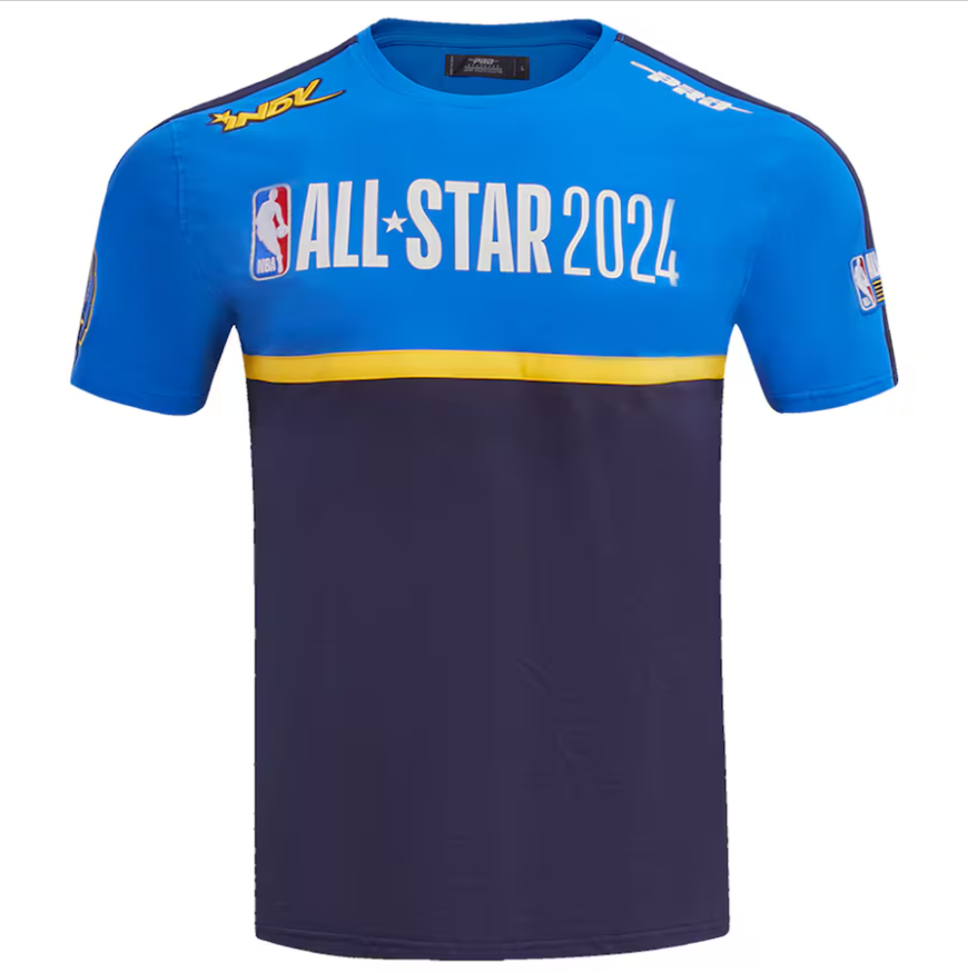 Unisex Pro Standard Navy 2024 NBA All-Star Game Chenille T-Shirt Super Star Jacket