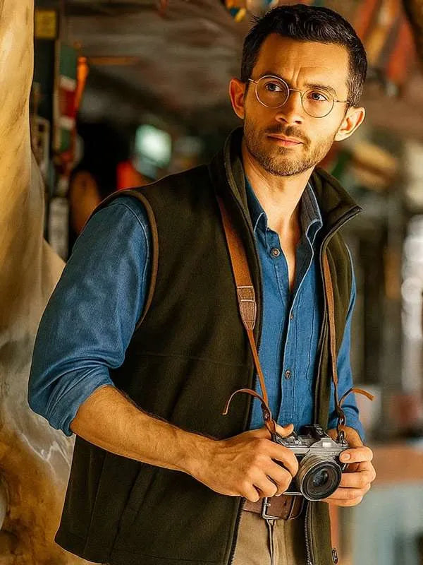 Jonathan Bailey Jurassic World Rebirth 2025 Vest Superstar Jacket