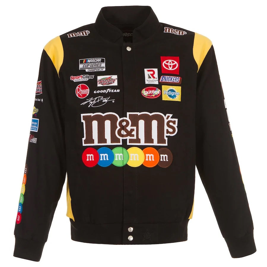 Kyle Busch M&Ms Full-Snap Twill Jacket Super Star Jacket