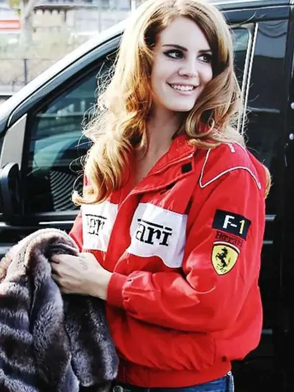 Lana Del Rey Ferrari Bomber Jacket Super Star Jacket