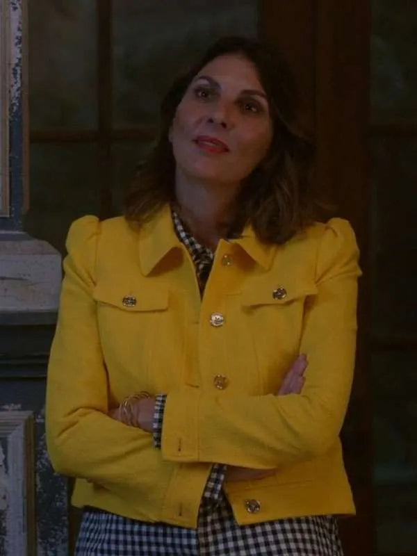 Sophie Devereaux Leverage Redemption Yellow Jacket Superstar Jacket