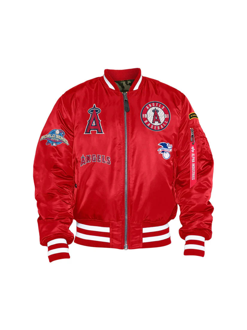 Los Angeles Angels X Alpha X New Era MA-1 Bomber Jacket Superstar Jacket