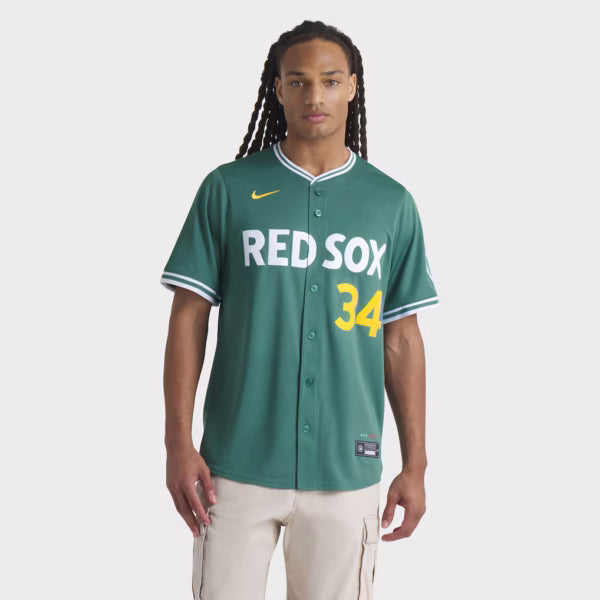Men's Boston Red Sox David Ortiz Nike Green 2025 Jersey Superstar Jacket