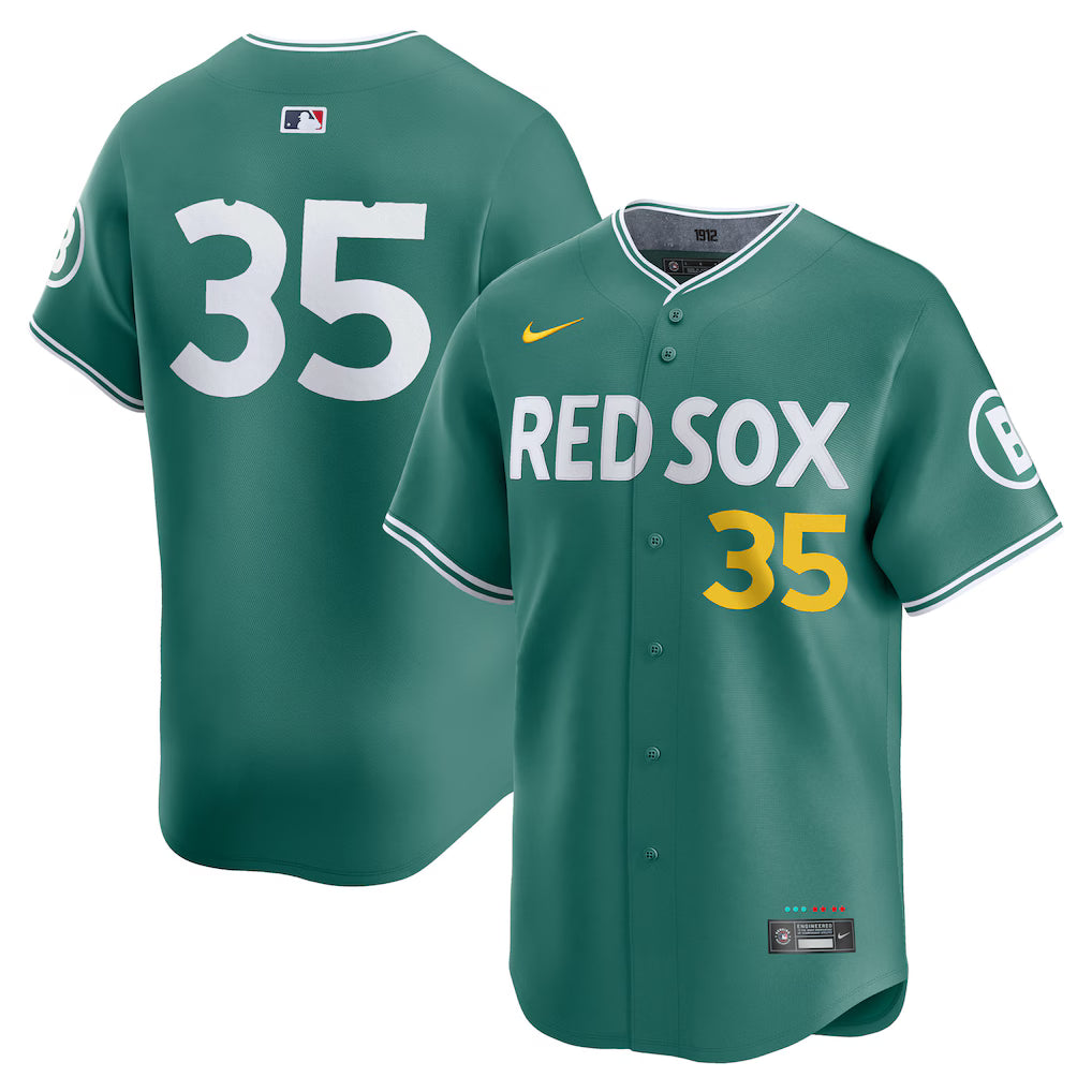 Men's Boston Red Sox Garrett Crochet Nike Green 2025 Jersey Superstar Jacket