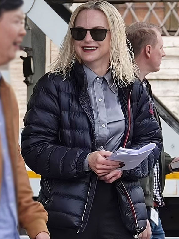 My Spy The Eternal City 2024 Anna Faris Black Puffer Jacket Superstar Jacket