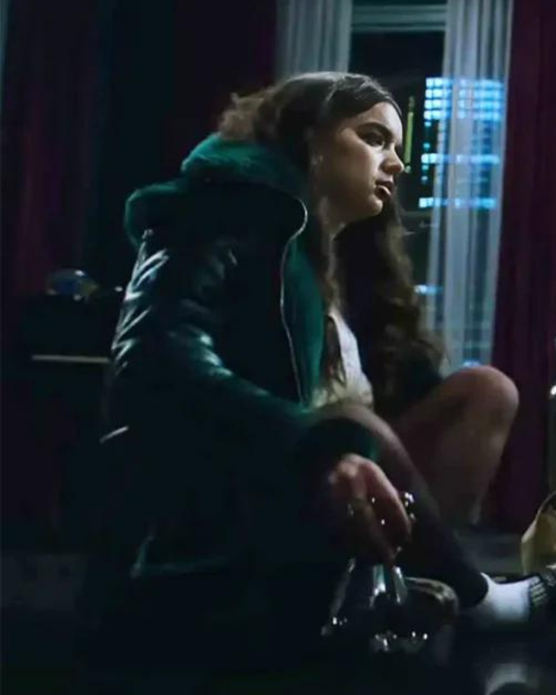 Smile 2 Dylan Gelula Green Shearling Jacket Super Star Jacket