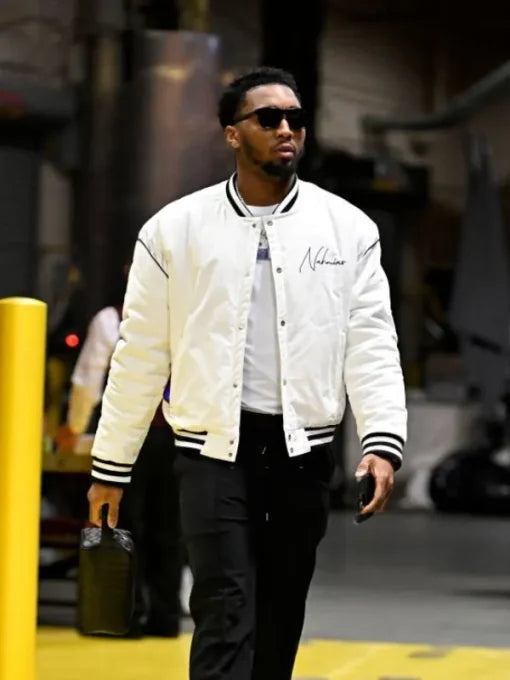 Nahmias Donovan Mitchell White Jacket Superstar Jacket