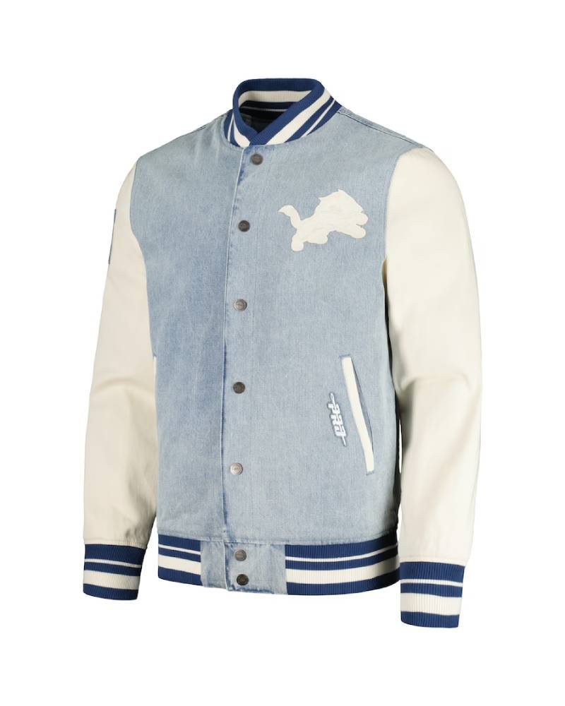 Pro Standard Denim Detroit Lions Varsity Blues Jacket Superstar Jacket