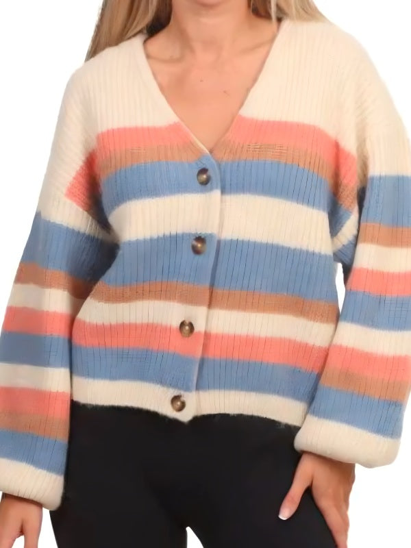 Pushers 2025 Rosie Jones Striped Cardigan Superstar Jacket