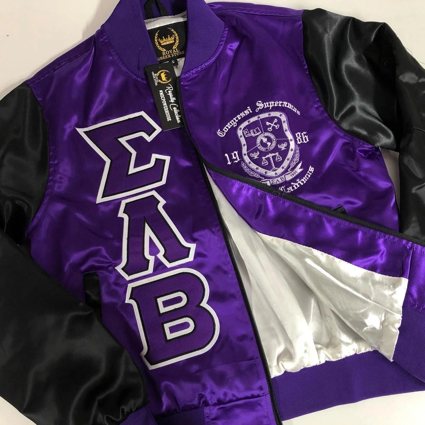 Sigma Lambda Beta Bomber Jacket Super Star Jacket