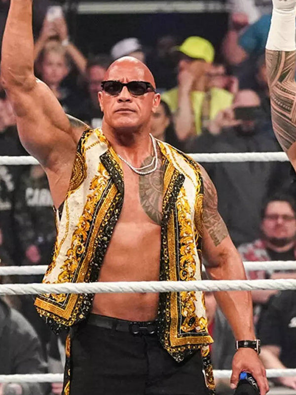 The Rock Smackdown Versace Vest Super Star Jacket