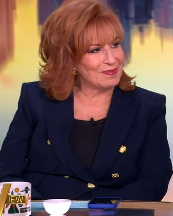 The View 2025 Joy Behar Blue Double Breasted Blazer Superstar Jacket