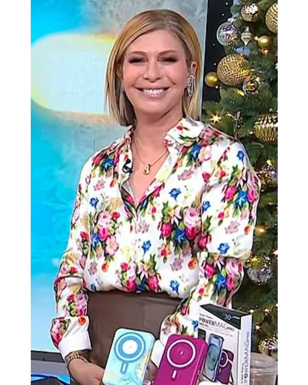 Today Jill Martin Floral Shirt Super Star Jacket