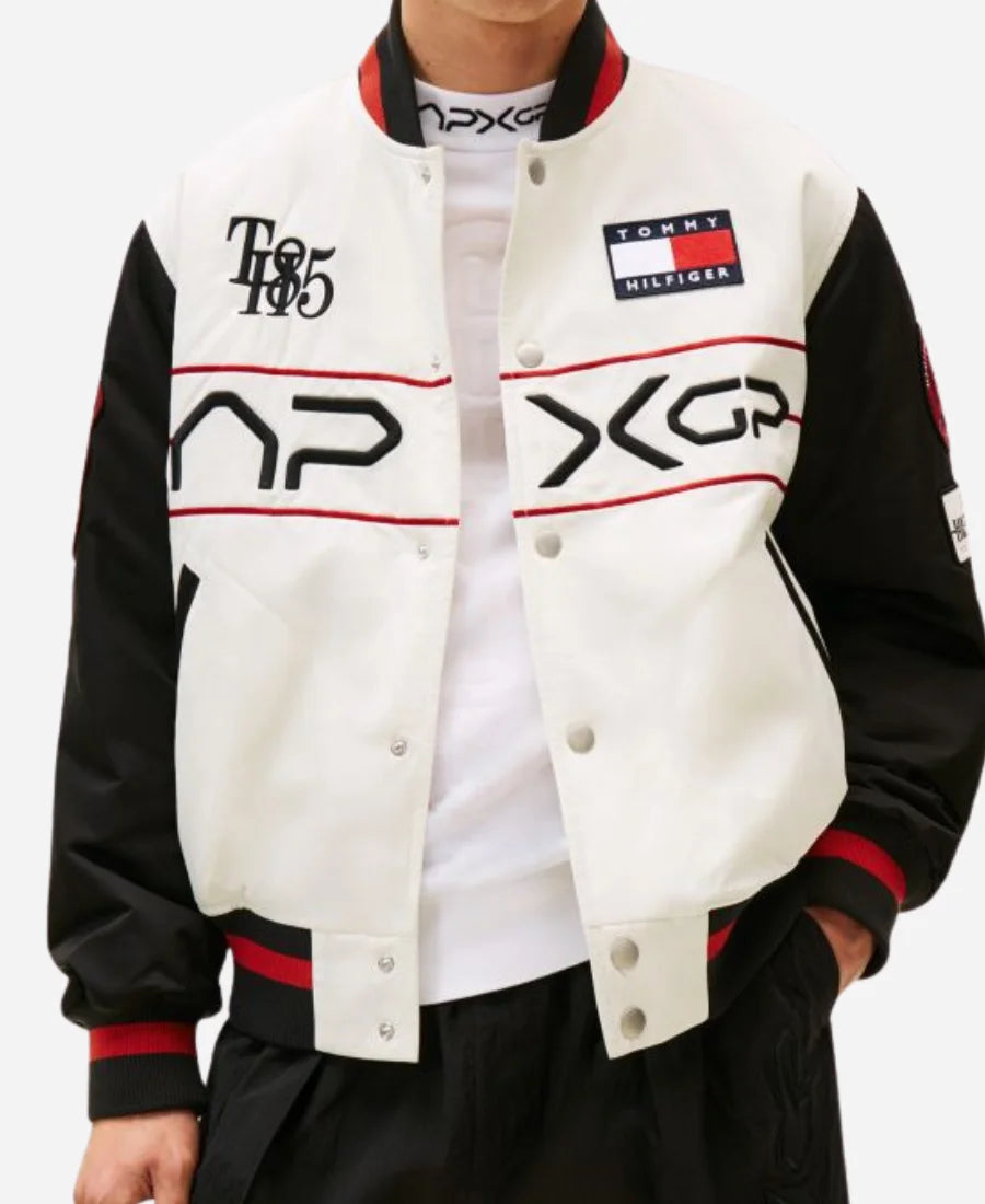Tommy Hilfiger F1 Movie Racing Varsity Jacket Super Star Jacket