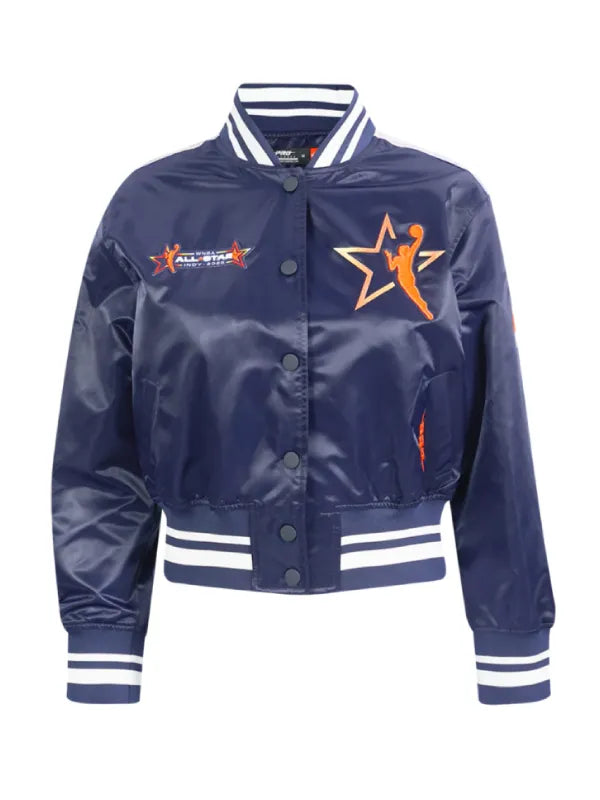 WNBA All Star 2025 Unisex Sublimated Satin Jacket Super Star Jacket