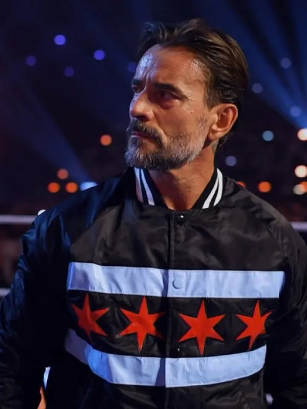 WWE Night of Champions 2025 CM Punk Varsity Jacket Super Star Jacket