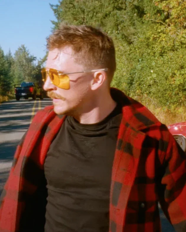 Strange Darling 2024 Kyle Gallner Plaid Jacket Super Star Jacket