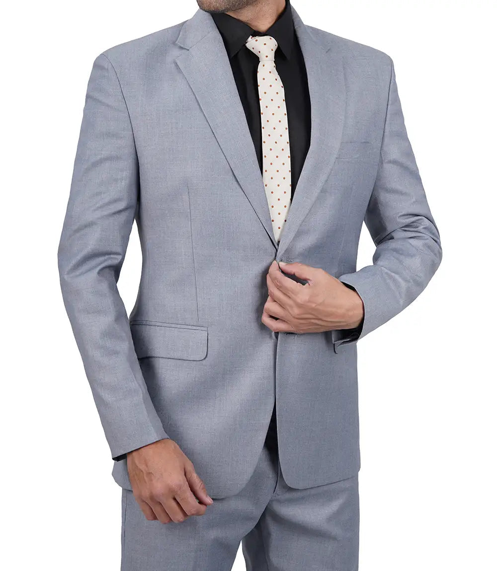 Jared Men's Grey Two-Piece Suit Super Star Jacket