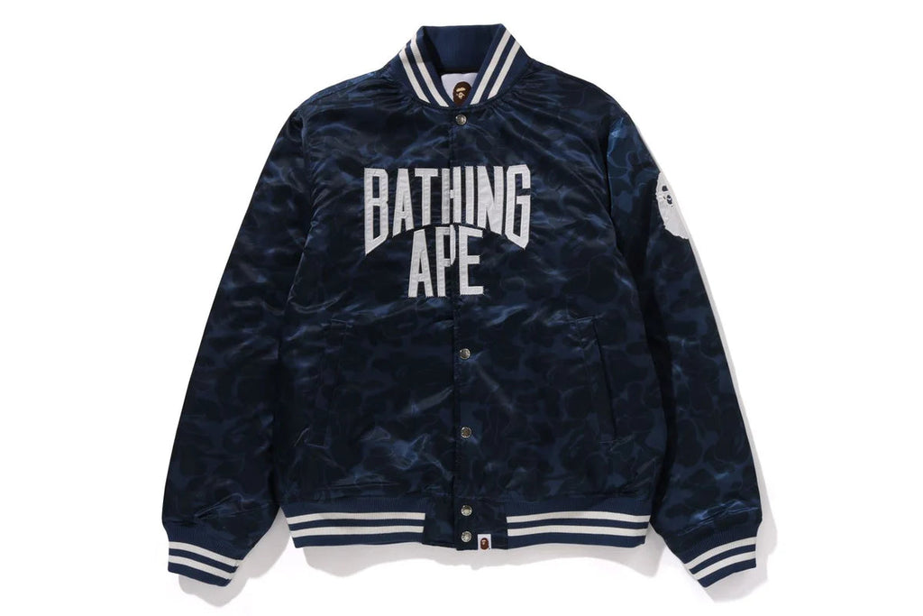 SOLID CAMO NYC LOGO NYLON VARSITY JACKET Super Star Jacket
