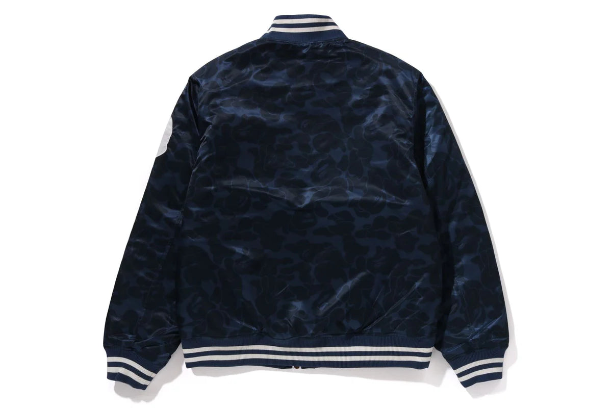 SOLID CAMO NYC LOGO NYLON VARSITY JACKET Super Star Jacket