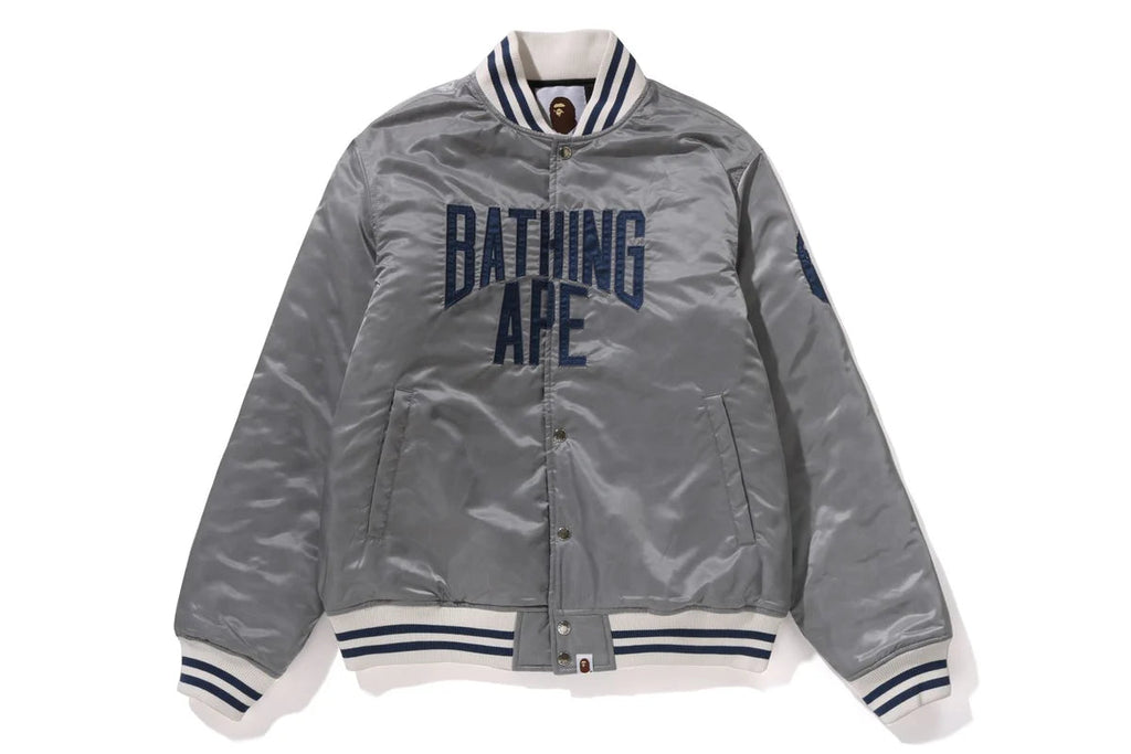 SOLID CAMO NYC LOGO NYLON VARSITY JACKET Super Star Jacket