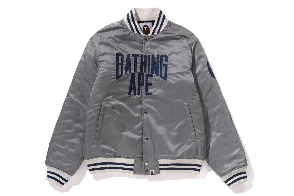 SOLID CAMO NYC LOGO NYLON VARSITY JACKET Super Star Jacket
