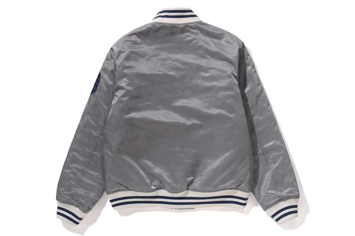 SOLID CAMO NYC LOGO NYLON VARSITY JACKET Super Star Jacket