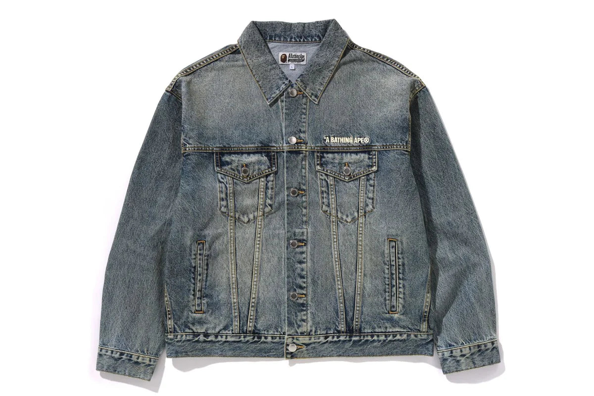 DISTRESSED 13OZ DENIM TRUCKER JACKET Super Star Jacket