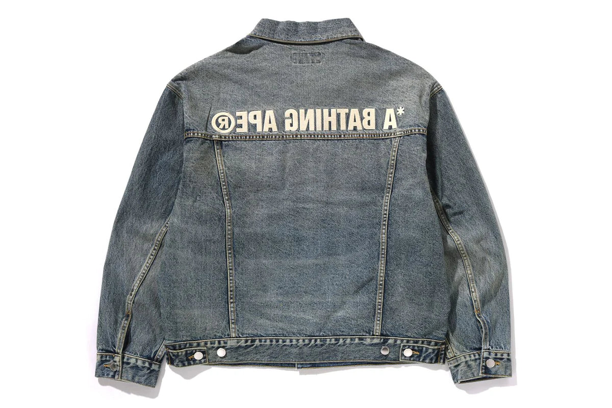 DISTRESSED 13OZ DENIM TRUCKER JACKET Super Star Jacket