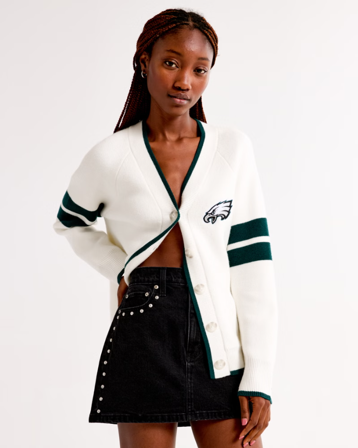 Philadelphia Eagles LuxeLoft Cardigan Super Star Jacket