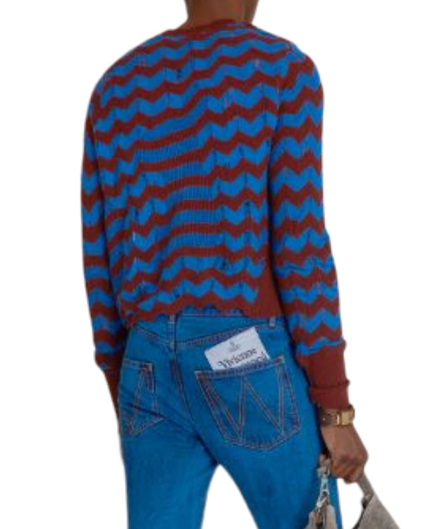 And Just Like That Sarah Jessica Parker Chevron Sweater Super Star Jacket