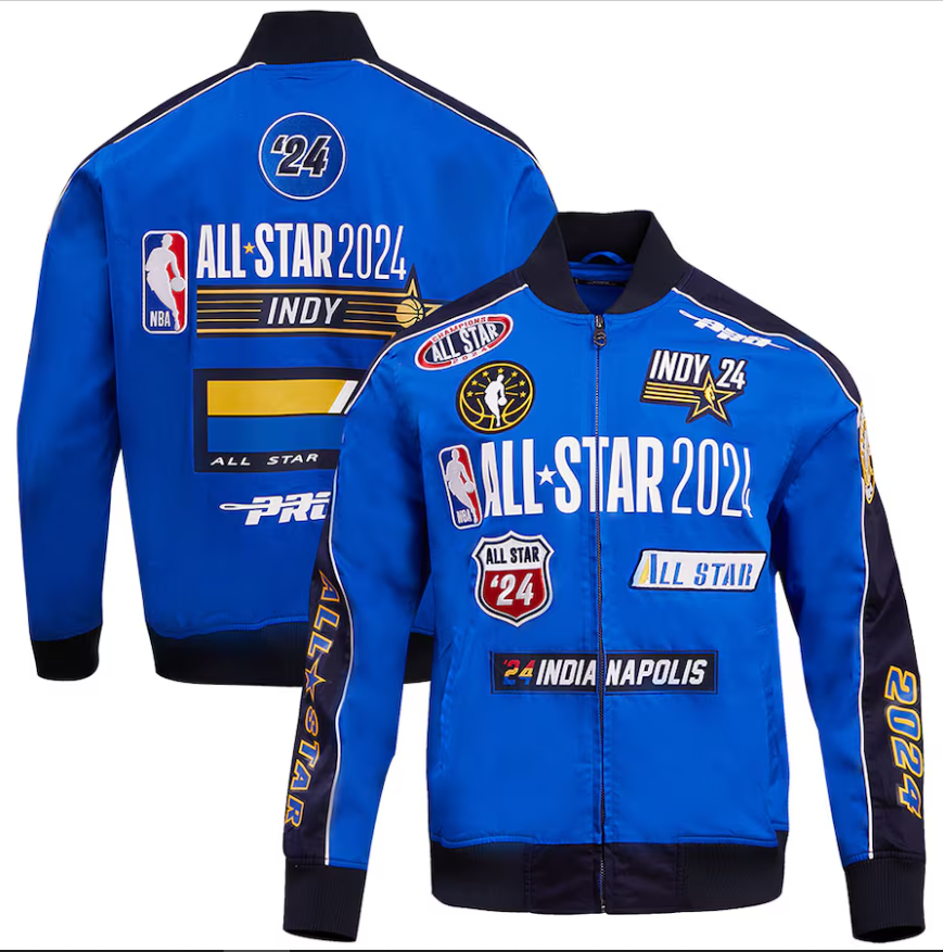 Unisex Pro Standard Navy 2024 NBA All-Star Game Varsity Jacket Super Star Jacket