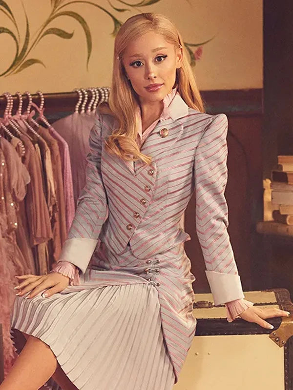 Wicked 2024 Ariana Grande Glinda Blazer Super Star Jacket