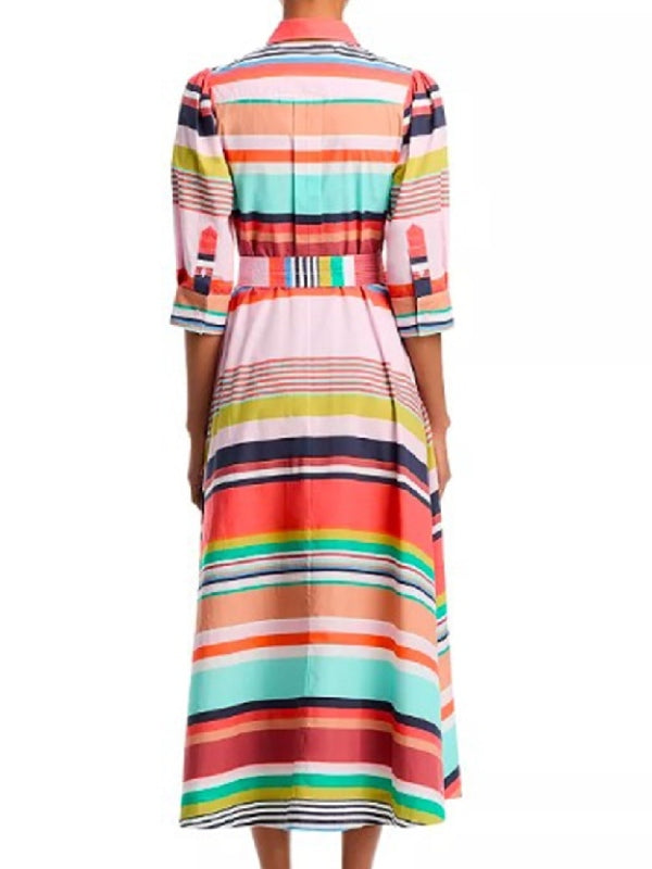 The Today Show 2025 Bobbie Thomas Striped Shirt Dress Super Star Jacket
