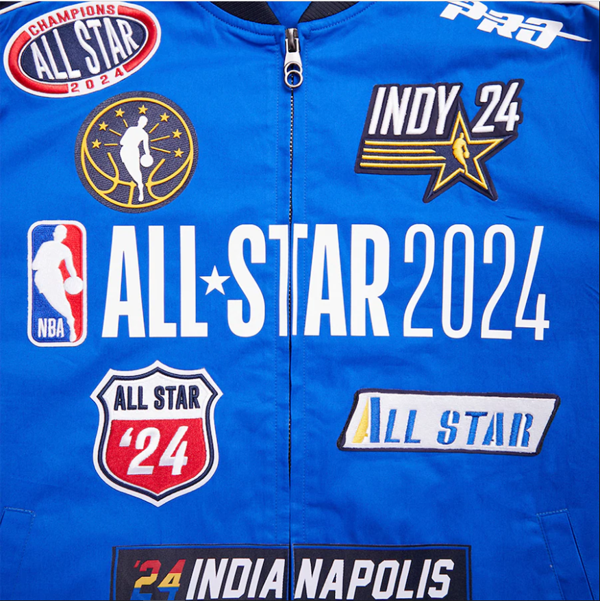Unisex Pro Standard Navy 2024 NBA All-Star Game Varsity Jacket Super Star Jacket