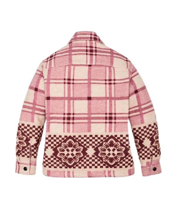 Resident Alien Elizabeth Banks Pink Plaid Shacket Superstar Jacket