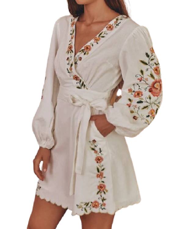 Billion Dollar Playground White Floral Dress Super Star Jacket