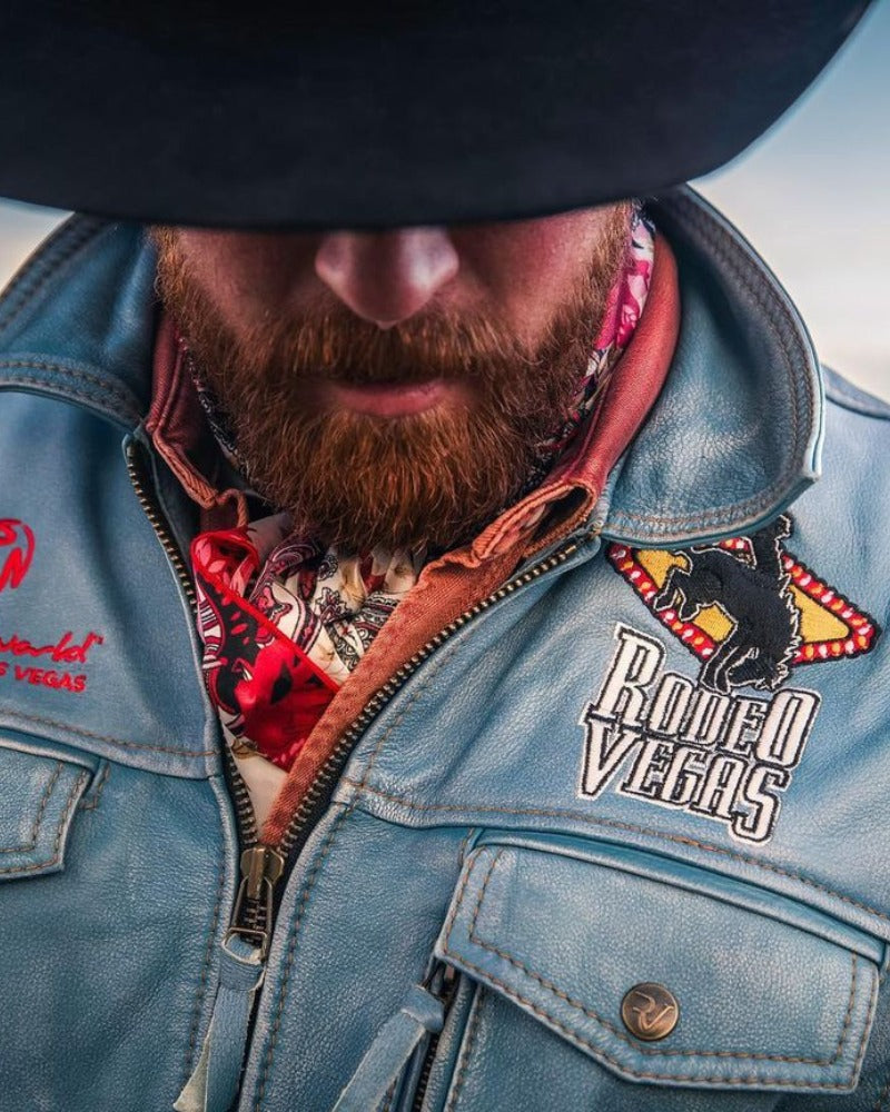 Men's Rodeo Vegas Leather Jacket Super Star Jacket