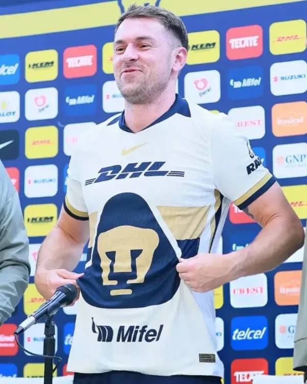 Aaron Ramsey Pumas UNAM 2025 Shirt Super Star Jacket