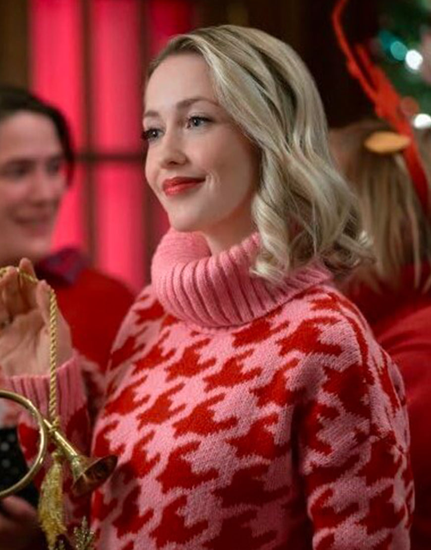 Holiday Hotline 2023 Emily Tennant Pink Sweater Super Star Jacket