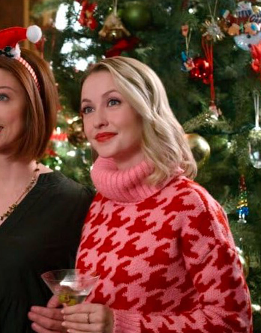 Holiday Hotline 2023 Emily Tennant Pink Sweater Super Star Jacket