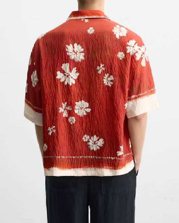 Access Hollywood 2025 Scott Evans Floral Print Shirt