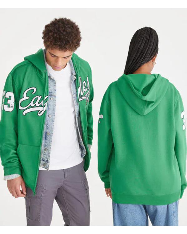 Aeropostale Eagles Script Full-Zip Hoodie