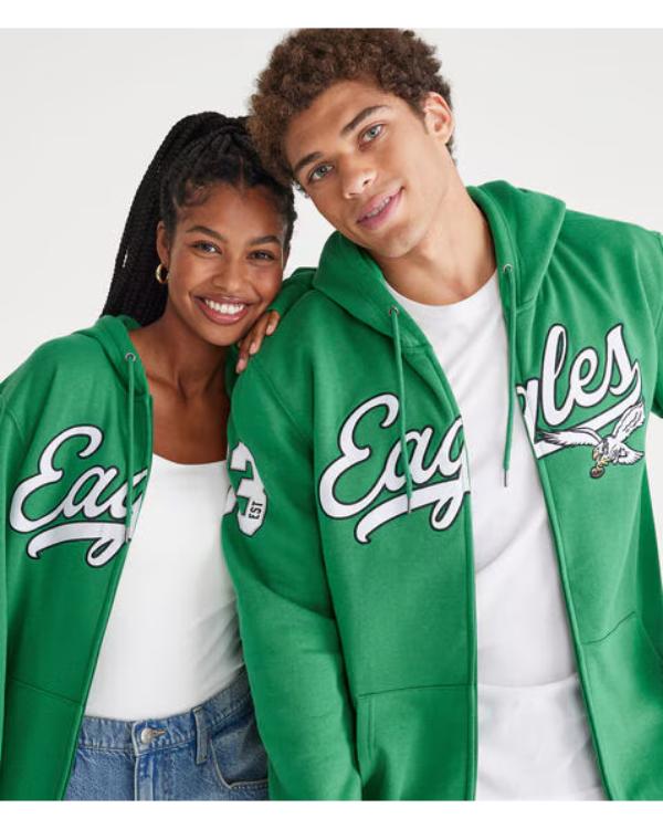 Aeropostale Eagles Script Full-Zip Hoodie