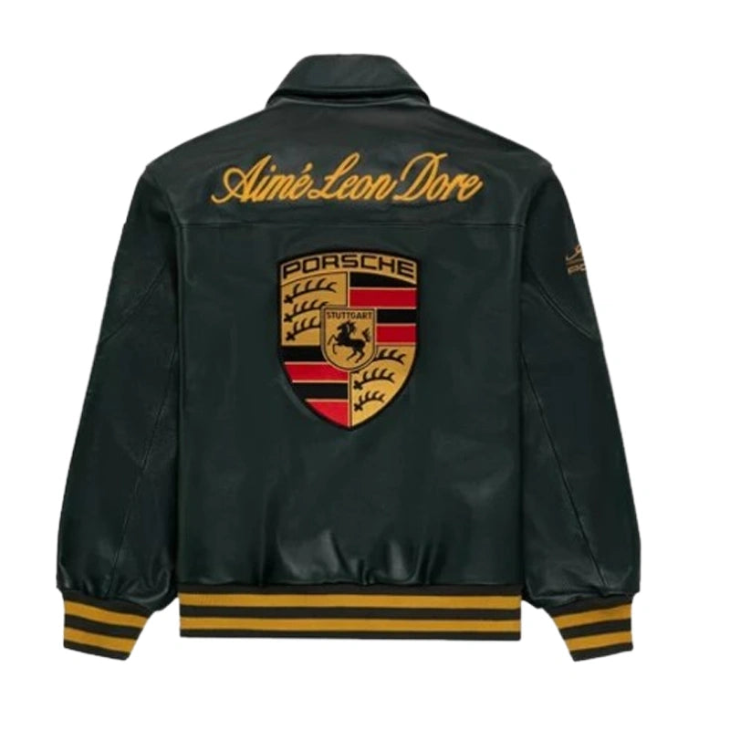 Aime Leon Dore × Porsche Leather Jacket Super Star Jacket