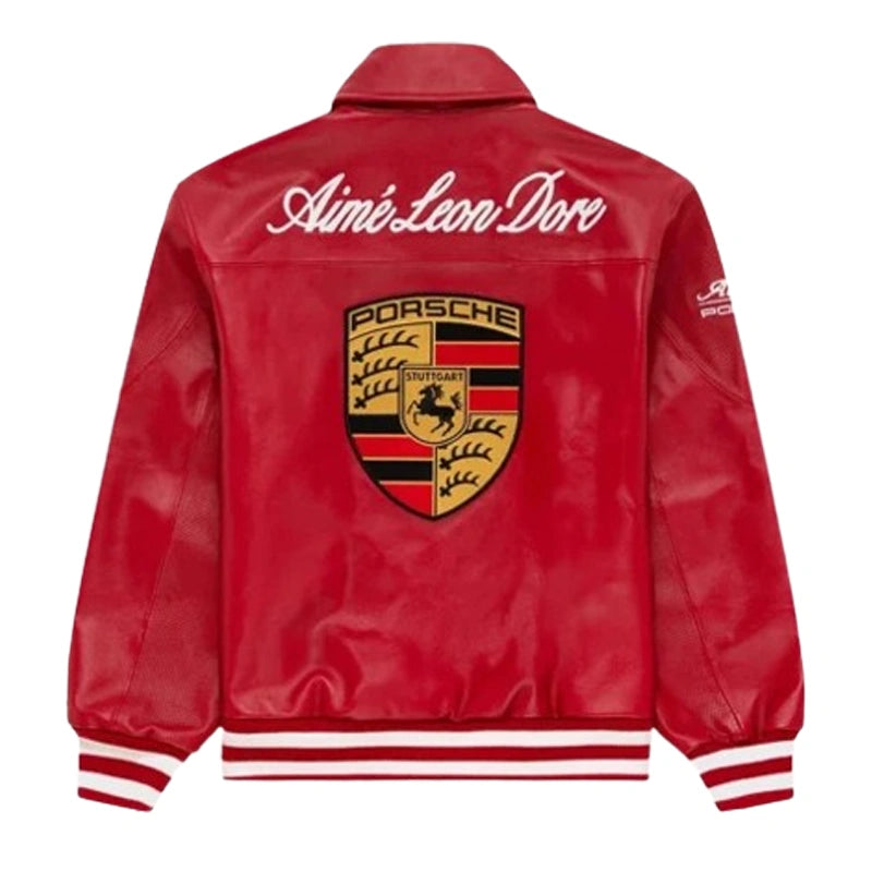 Aime Leon Dore × Porsche Leather Jacket Super Star Jacket